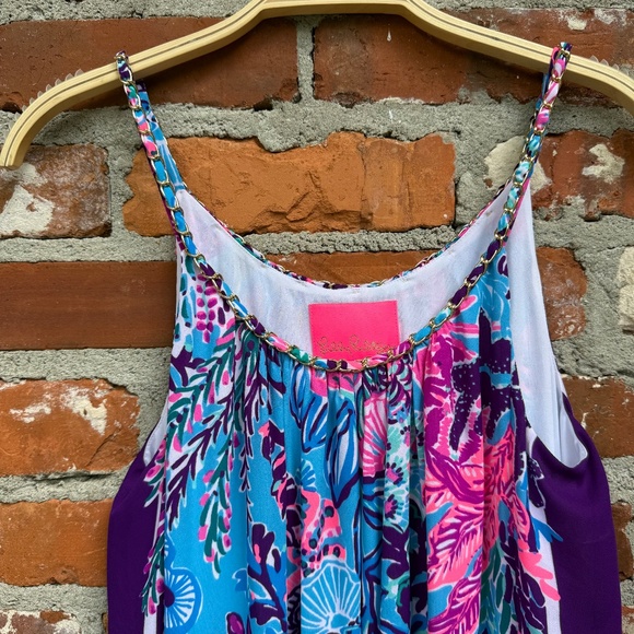 Lilly Pulitzer Hazelyn Maxi Dress Oasis Snoba Duba Doo Turquoise Size Small - Picture 3 of 8
